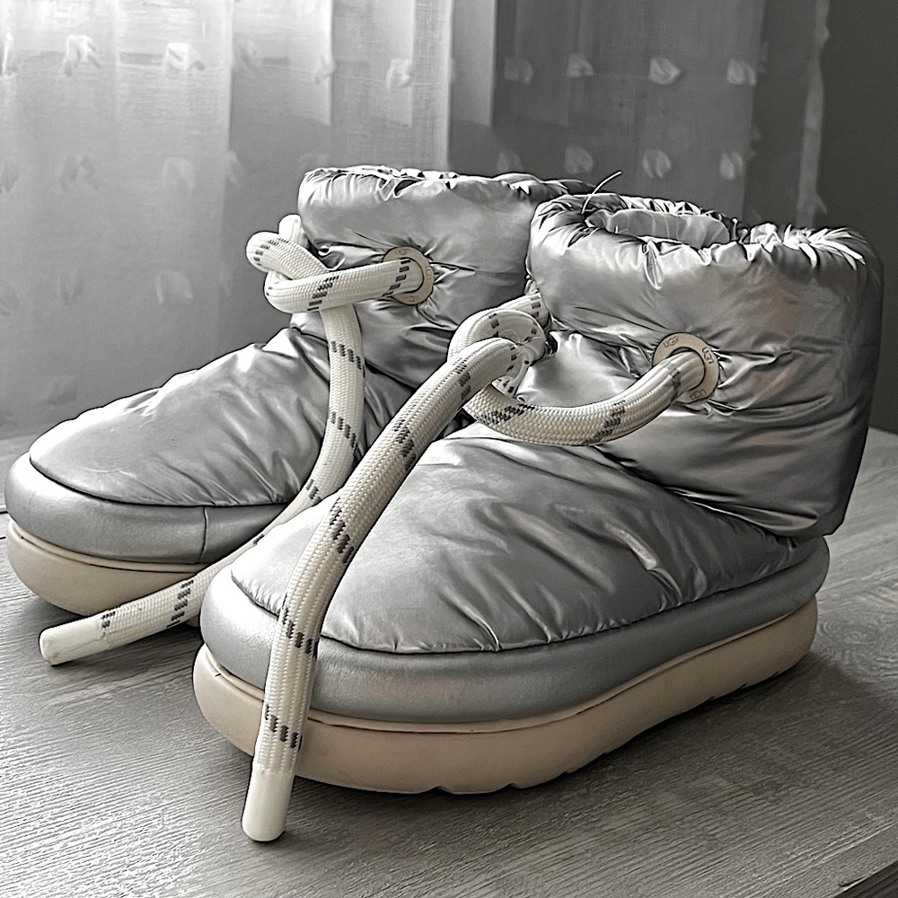 UGG Plush SILVER boots for Women super cozy
